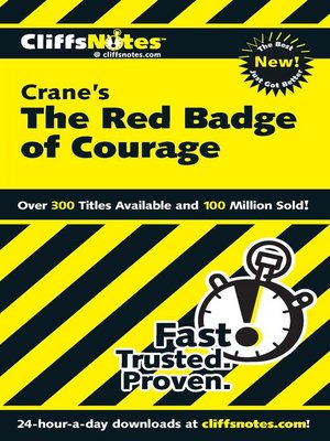 cover image of CliffsNotes on Crane's the Red Badge of Courage